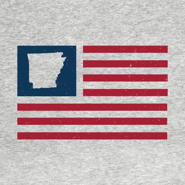 Vintage Arkansas USA Flag // Retro American Flag Stars and Stripes by SLAG_Creative